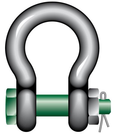 Bow shackle Safety pin