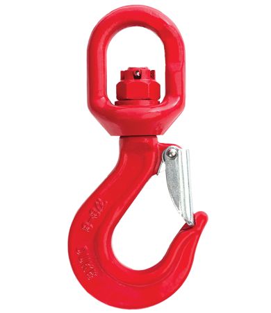 G8 Swivel Hook with Latch Brass