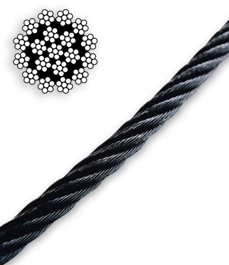 Black Galvanised Wire 19x7