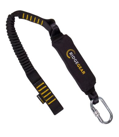 Single Leg Elasticated Lanyard with Shock Absorber