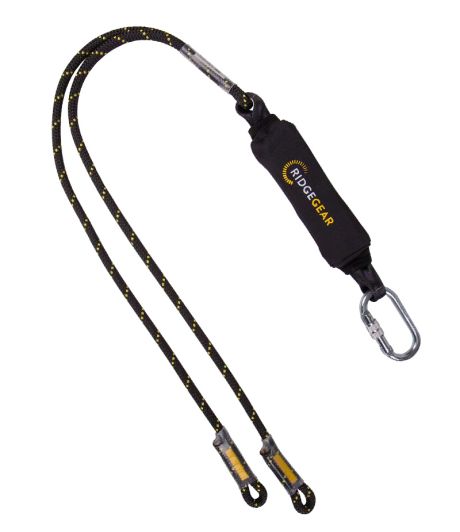 Twin Leg rope Lanyard and shock absorber